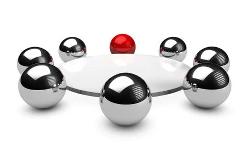 3d meeting Иллюстрация