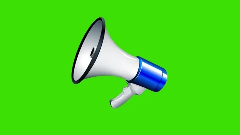 3D Megaphone animation on a green screen Vídeos de archivo 274417402