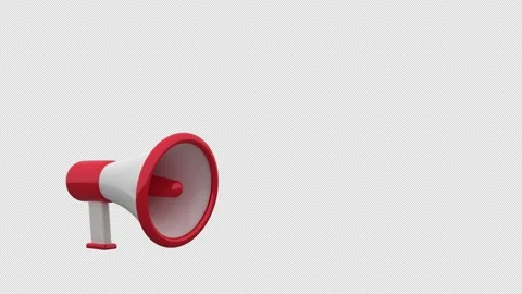 3d Megaphone Stock Footage 147293204
