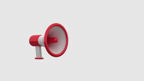 3d Megaphone Stock Footage 147293230