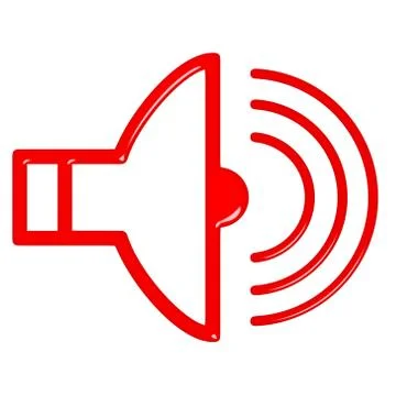 3D Megaphone Stock Illustration