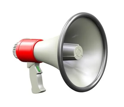 3d megaphone Stock Illustration