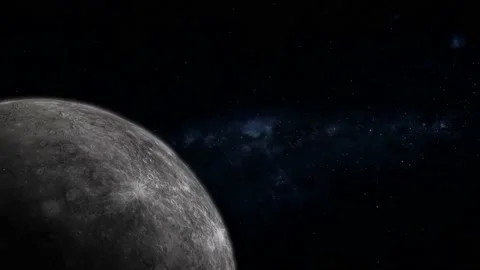 3d Mercury planet original view star space Stock Footage 221905926