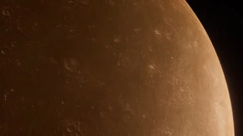 3D Mercury In Space Motion Background Stock Footage 244999938