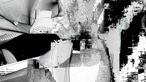 3d Mesh Noise Colored Disterted Glitch Screen Background Stock Footage 119530161