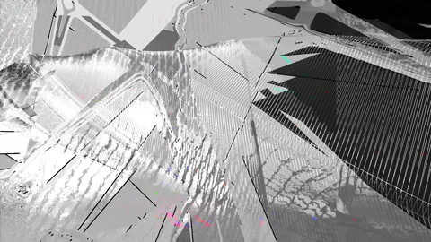 3D Mesh Noise Colored Disterted Glitch Screen Background Stock Footage 120753611