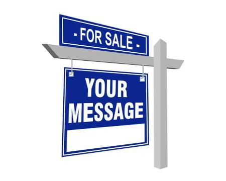3d message board vector Illustrazione stock
