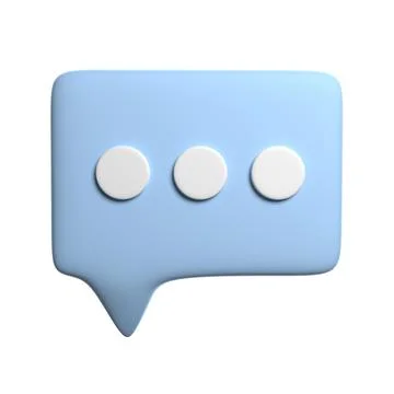 3d message, chat concept in social networks Stock Illustration