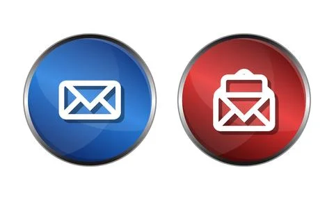 3D Message Icon Clip Art Stock Illustration