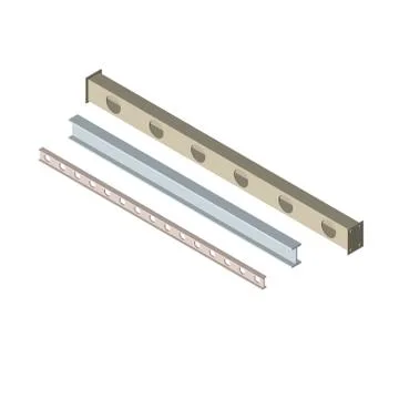 3d metal beam set. 3d isometric style.Vector illustration. 스톡 일러스트