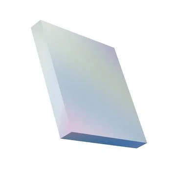 3d metal rectangle abstract geometric shape podium. Realistic glossy gradient 스톡 일러스트