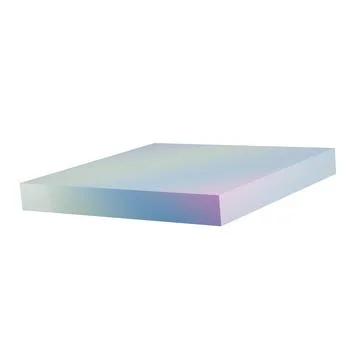 3d metal rectangle abstract geometric shape podium. Realistic glossy gradient 스톡 일러스트