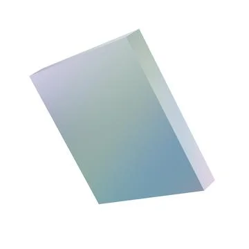 3d metal rectangle abstract geometric shape podium. Realistic glossy gradient 스톡 일러스트