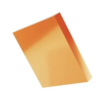 3d metal rectangle abstract geometric shape golden podium. Realistic glossy gold 스톡 일러스트