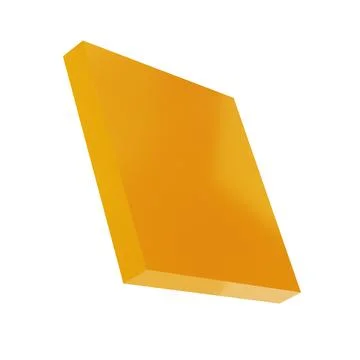 3d metal rectangle abstract geometric shape golden podium. Realistic glossy gold Stock Illustration