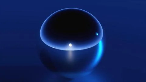 3d metal sphere Illustrazione stock
