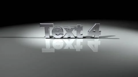 3D Metalic Text Stock After Effects