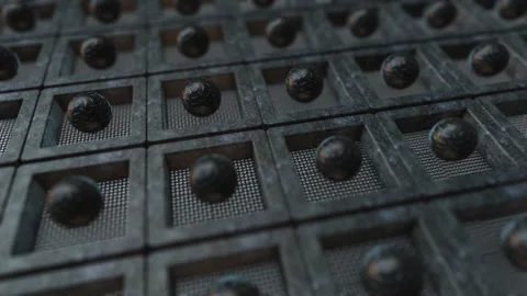 3D Metallic Abstracts Elements Stock Footage 286906354