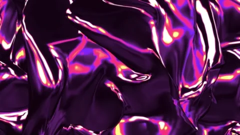 3D Metallic Neon Violet Liquid Futuristic Motion Graphics Stock Footage 290103861
