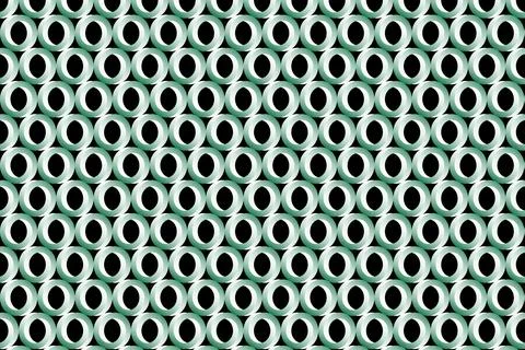 3D Metallic Ring Grid Background Abstract Chrome Geometric Texture イラスト素材