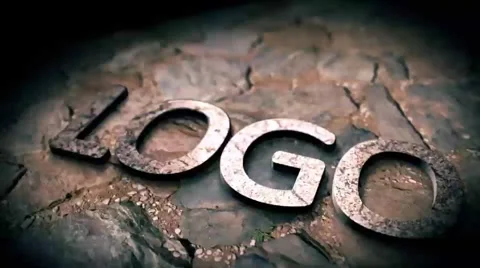 3D Metallic Stone Logo Reveal Stock After Effects