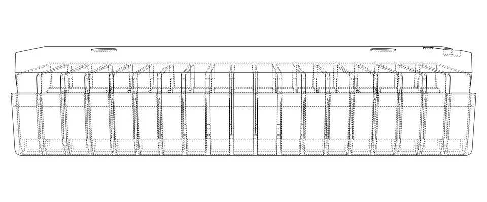 3D microchip. 3d illustration 库存插图