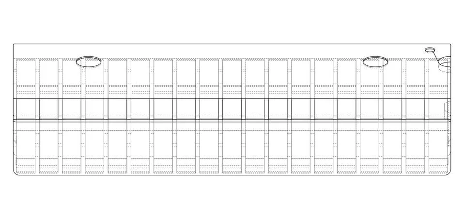 3D microchip. Vector rendering of 3d Stock Illustration