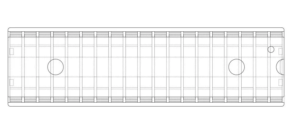 3D microchip. Vector rendering of 3d Illustrazione stock