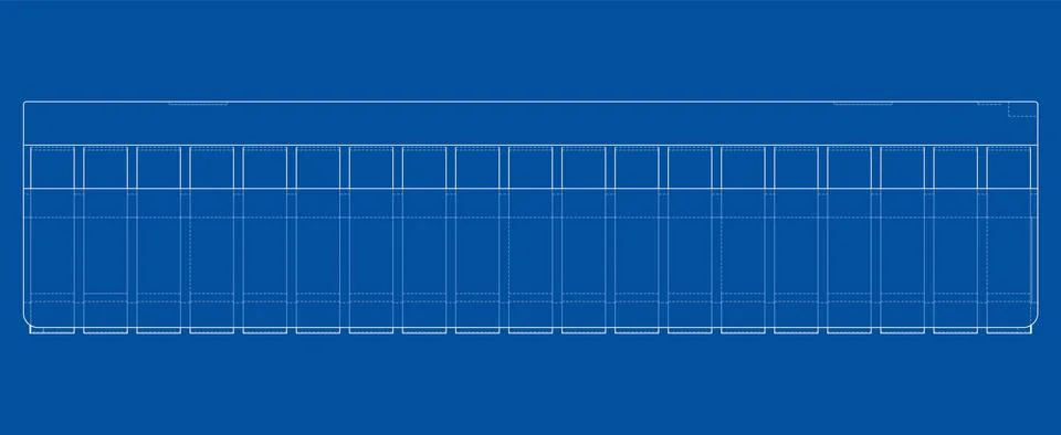 3D microchip. Vector rendering of 3d Illustrazione stock