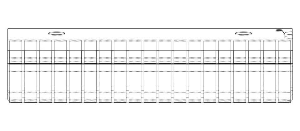 3D microchip. Vector rendering of 3d Stock Illustration