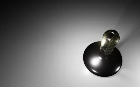 3D microphone on the stand Stock Photos