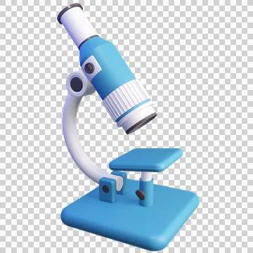 3D Microscope  Stock Illustration