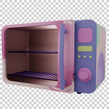3D Microwave Isolated Object Stock Illustration
