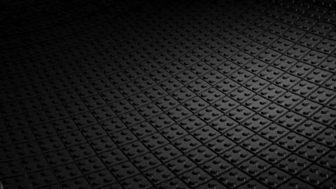 3D minimal black background made of lego blocks Stock Illustration