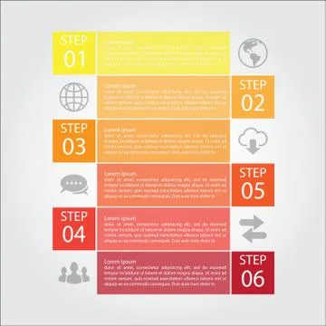 3d Minimal infographics. Vector Illustrazione stock