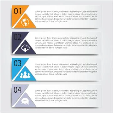 3d Minimal infographics. Vector Stock Illustration