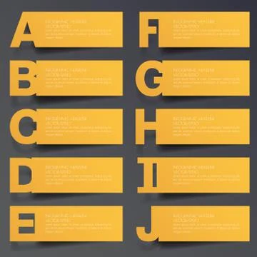 3d Minimal infographics. Vector Stock Illustration