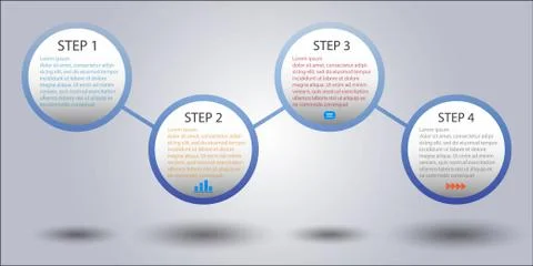 3d Minimal infographics. Vector Stock Illustration