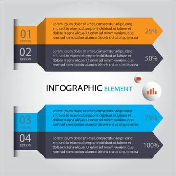 3d Minimal infographics. Vector Stock Illustration