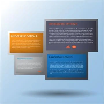 3d Minimal infographics. Vector Stock Illustration