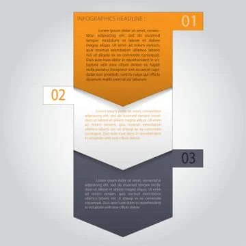 3d Minimal infographics. Vector Stock Illustration