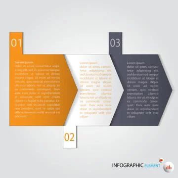 3d Minimal infographics. Vector Stock Illustration