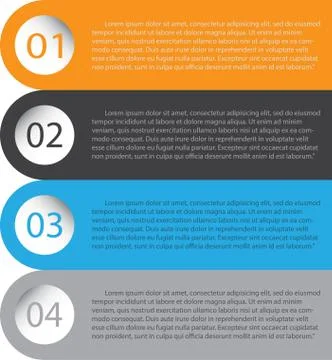 3d Minimal infographics. Vector Stock Illustration