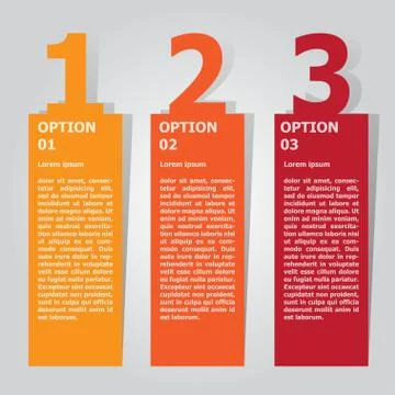 3d Minimal infographics. Vector Stock Illustration