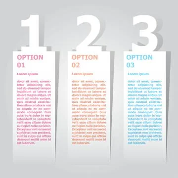 3d Minimal infographics. Vector Illustrazione stock