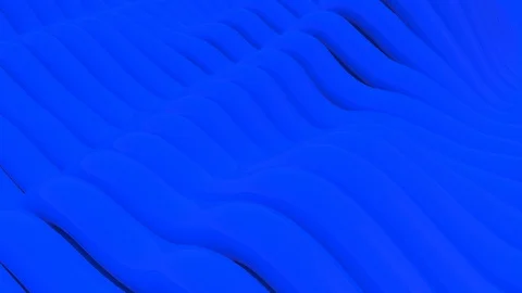 3D Minimal rows of blue color pipe rippling background. 스톡 동영상 129990468