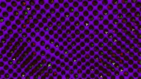 3D Minimal rows platonic rippling background.  스톡 동영상 130226166