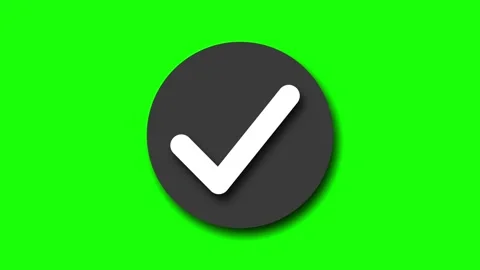 3d minimalist circle check mark animatio... | Stock Video | Pond5