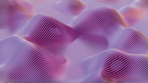 3D minimalist design featuring a retro wave, merging modern aesthetics with n 스톡 일러스트