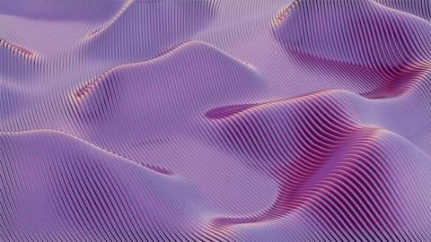 3D minimalist design featuring a retro wave, merging modern aesthetics with n Stock Illustration
